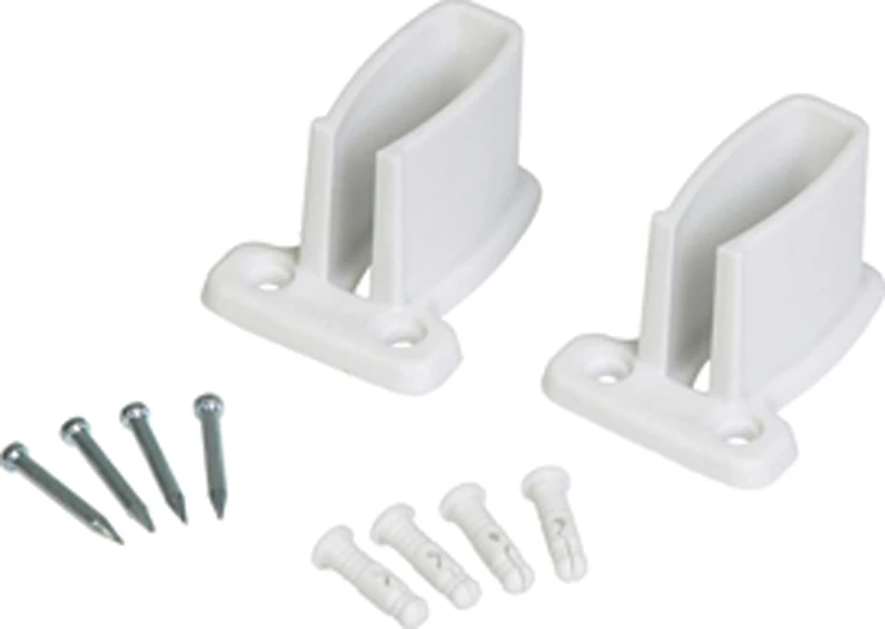 2-Pack White Wall Shelf Bracket