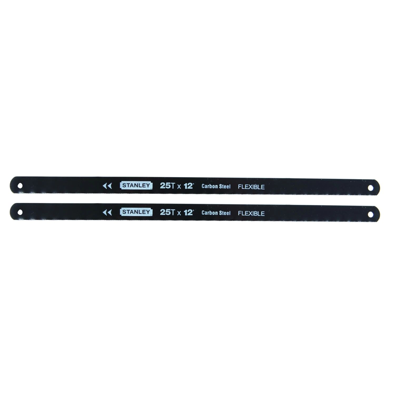 STANLEY 15-924A Hacksaw Blade, 1/2 in W, 12 in L, 24 TPI, HCS Cutting Edge
