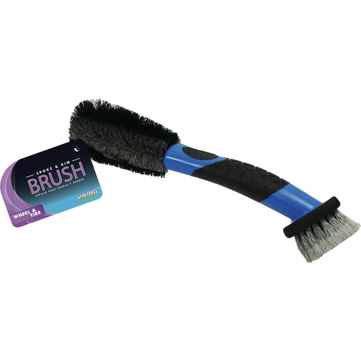 8064859 Auto Wheel Detail Brush, Black & Blue