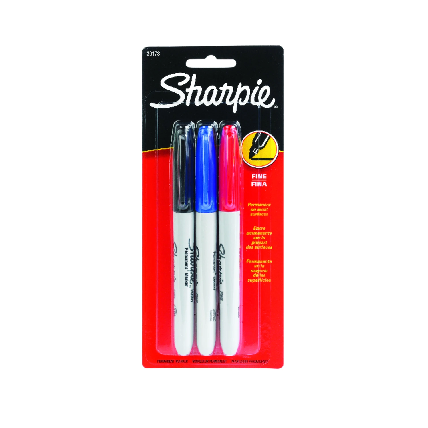 Sharpie 30173 Permanent Marker, Assorted Lead/Tip