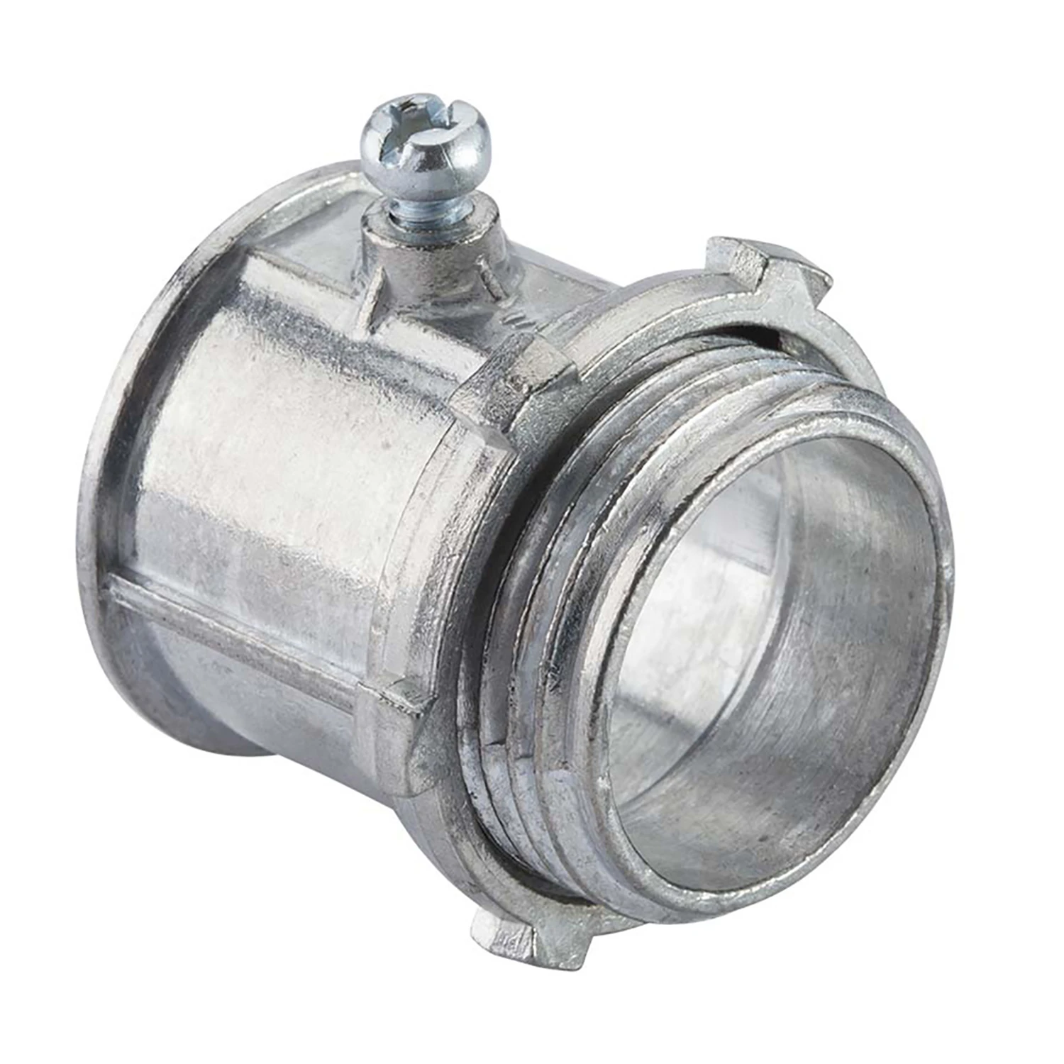 Halex 91212 EMT Connector, 3/4 in Set Screw, Zinc, 1/BAG