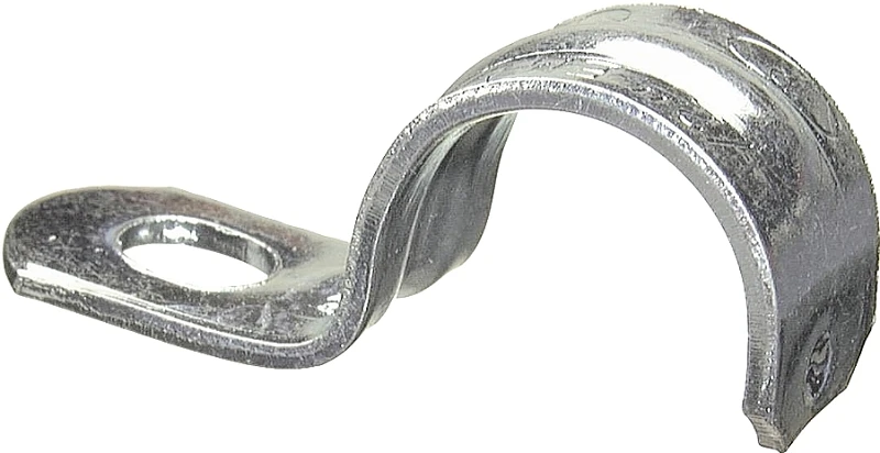 Halex 96152 1-Hole EMT Conduit Strap, 3/4 in, Steel, Galvanized, 4/BAG