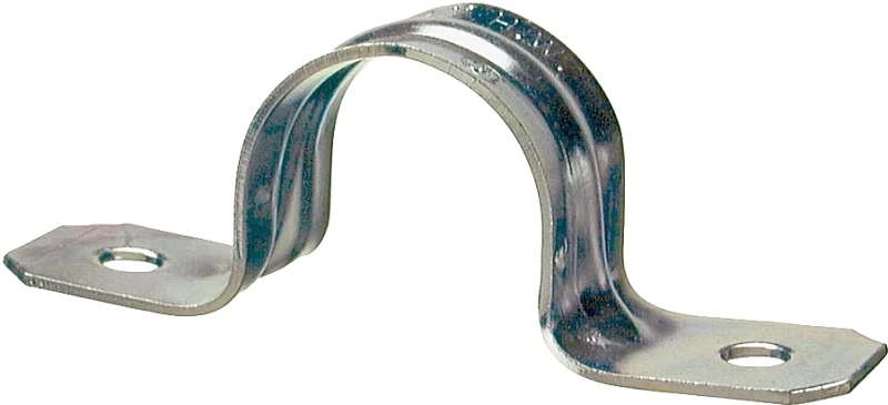 2-Hole Conduit Strap, Steel, 3-In.