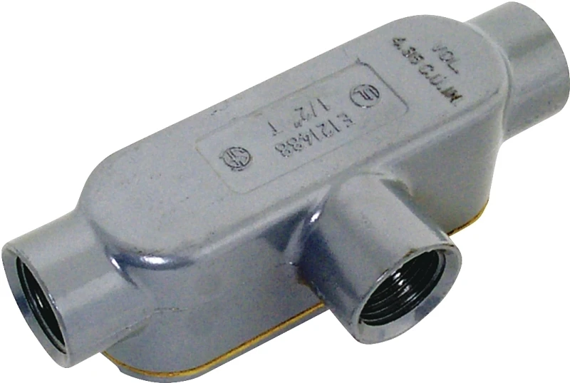 Rigid Conduit Body, Threaded, Type T, 1/2-In.