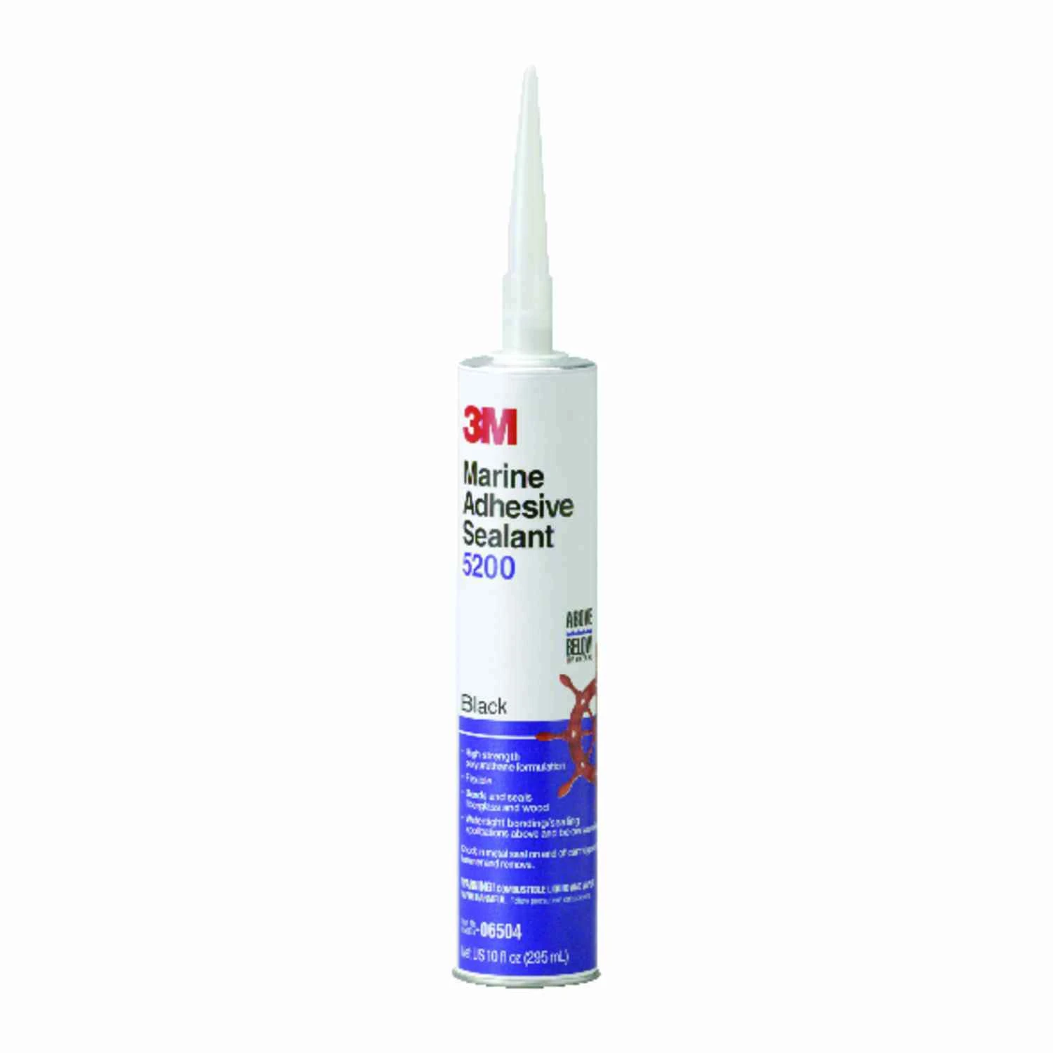 10 Oz. Black Marine Adhesive Sealant 5200 - Fast Cure Polyurethane