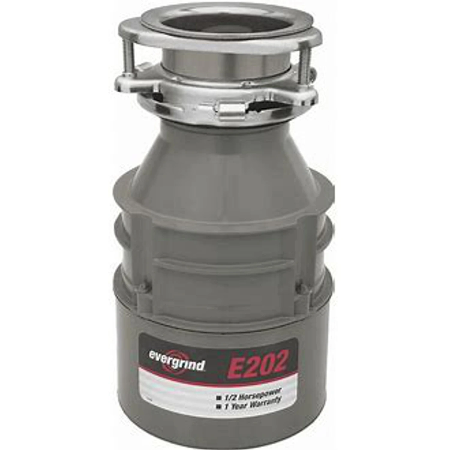 1/2 Hp Continuous Feed Garbage Disposer With 1 Year Warranty