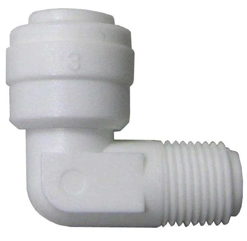 PEX Quick Connect Pipe Elbow, 1/4 OD Tube x 1/8 In. MPT
