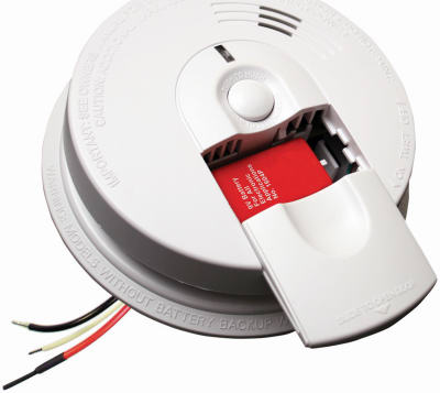 Kidde Firex Smoke Detector, Hardwired with Battery Backup & Front-Load Battery Door, Smoke Alarm