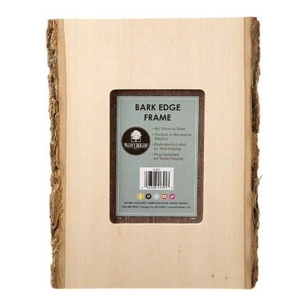 Walnut Hollow Bark Edge Unfinished Wood Picture Frame