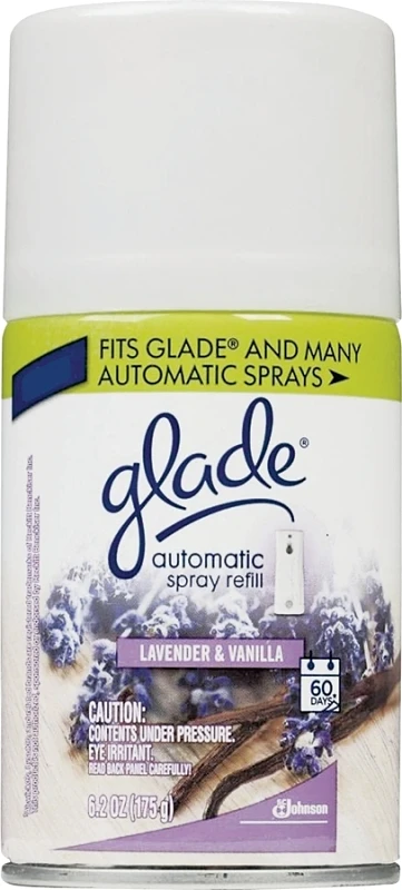 Glade 6.2 Oz. Lavender & Vanilla Automatic Spray Refill For Freshmatic Ultra Holder