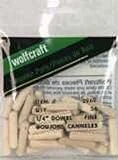Wolfcraft 2960405 1/4" Fluted Wood Dowel Pins - 36 Pieces