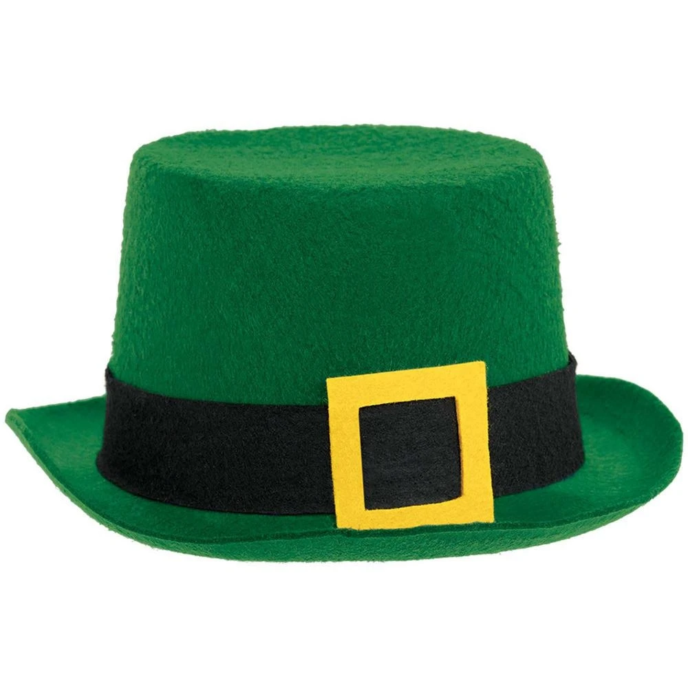 Green Felt St. Patrick's Day Top Hat (3-Pack)