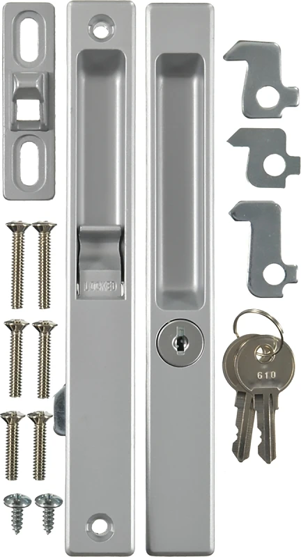 Vk1195 Keyed Aluminum Flush Mount Patio Door Lockset