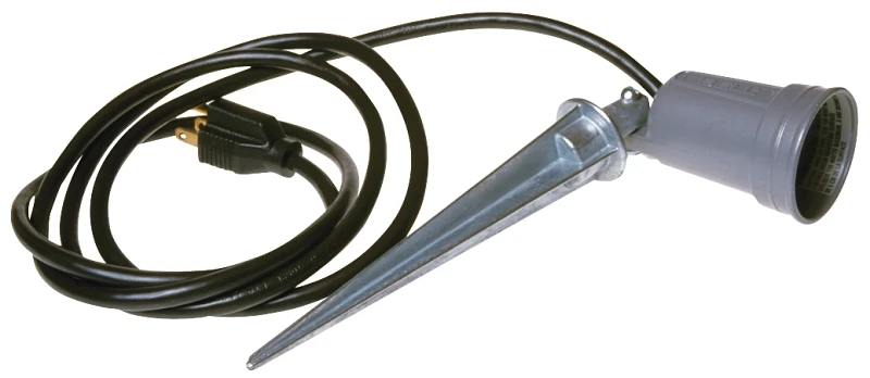 Weatherproof 5792-0 6-foot Portable Spike Light With Incandescent Lamp