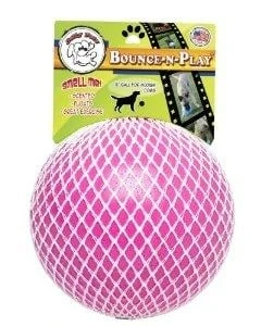 Bounce-n-play Dog Toy, Orange Vanilla, 6 Inch