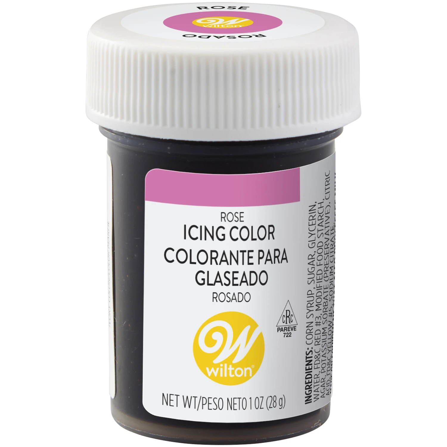 Rose Icing Color Gel 1 Ounce For Cake Decorating