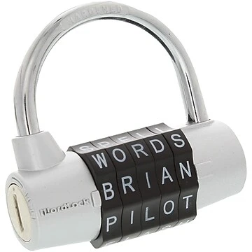 Pl-003-sl 5-dial Combination Padlock - Silver Metallic Finish
