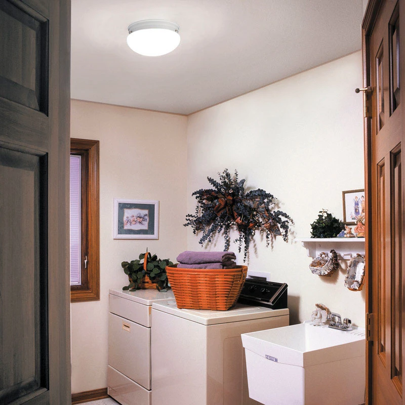 9.13 In. Fluorescent Mushroom Light Fixture, Model 158pkv