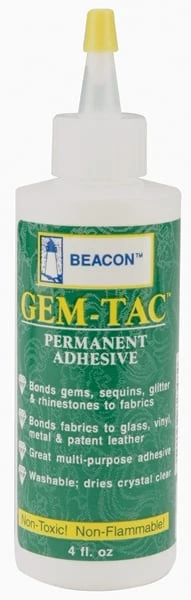 Gem-tac Liquid Permanent Adhesive 4 Ounce For Crafting And Repairs