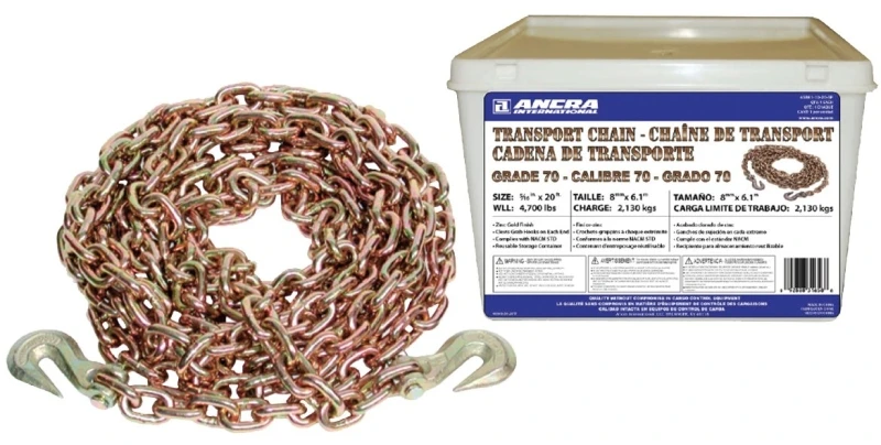 G70 Chain Transport 5/16-inch X 20-feet With Hooks - Model 45881-10-20-sp