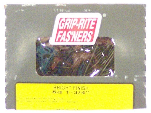 10d 3 In. Bright Steel Finishing Nails - 1 Lb Box