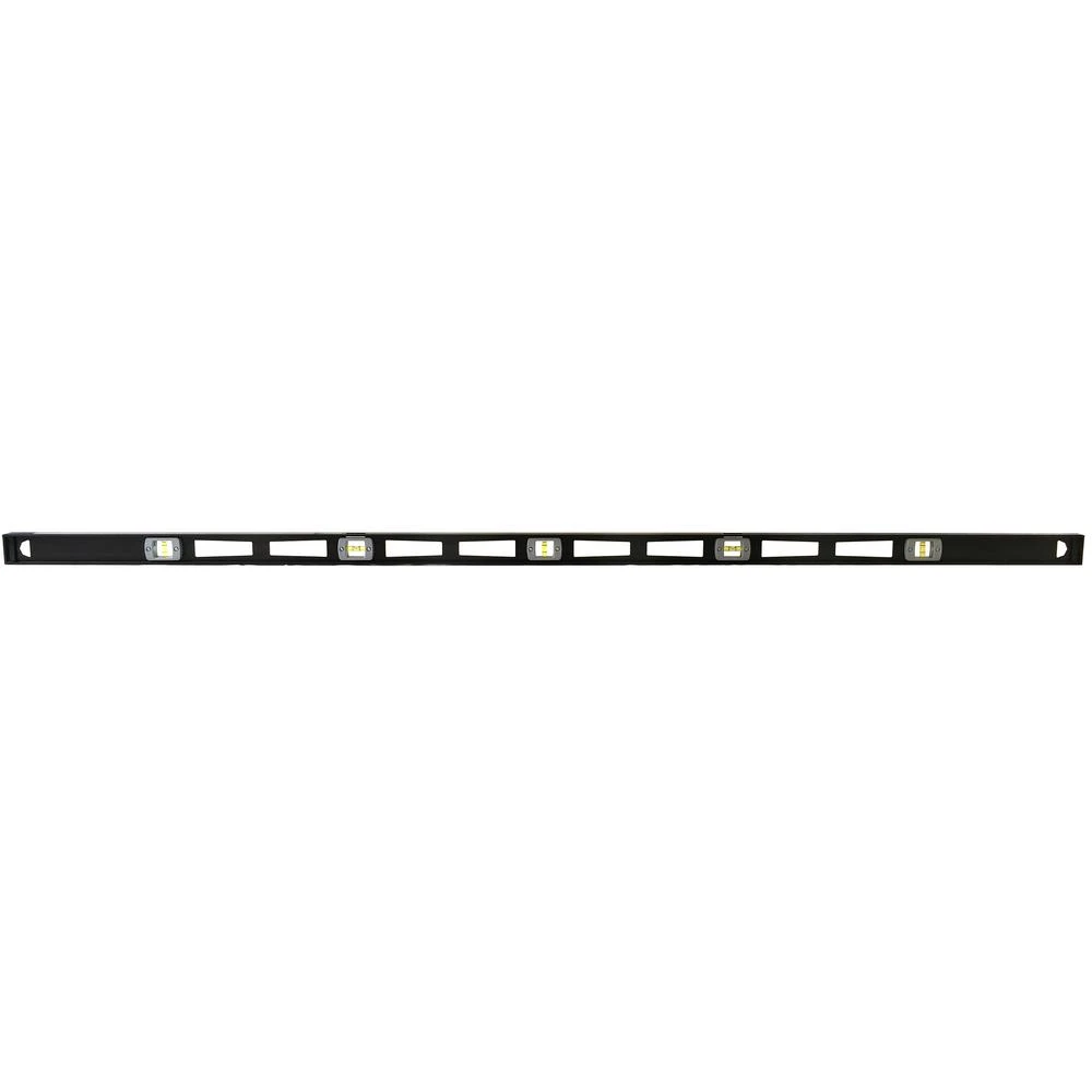 Contractor Top-Read Aluminum Level, 5 Vials, Magnetic, 72-In.