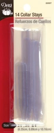 100207 Collar Stays 14-Pkg-3 Sizes