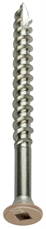 Simpson Strong-tie S10250djt Deck Screw, #10 X 2-1/2 In, Coarse Thread, Flat Head