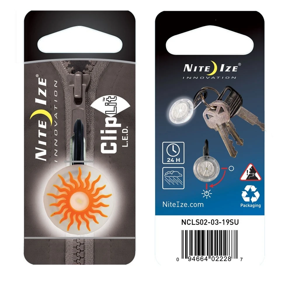 Cliplit Led Light With Orange Sun Design - Model Ncls020319su