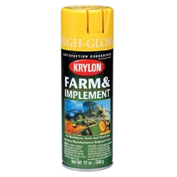 Krylon 1818 Farm & Implement Spray Paint, International Harvester Red, 12 Oz, Pack Of 6