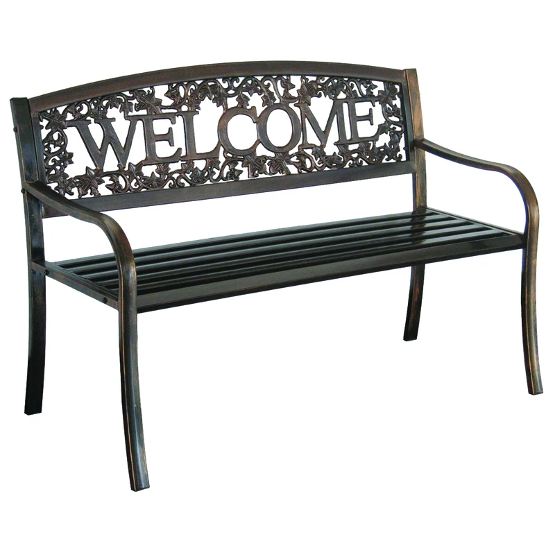Welcome Bench 34 In. H X 50.5 In. L X 25 In. D Steel