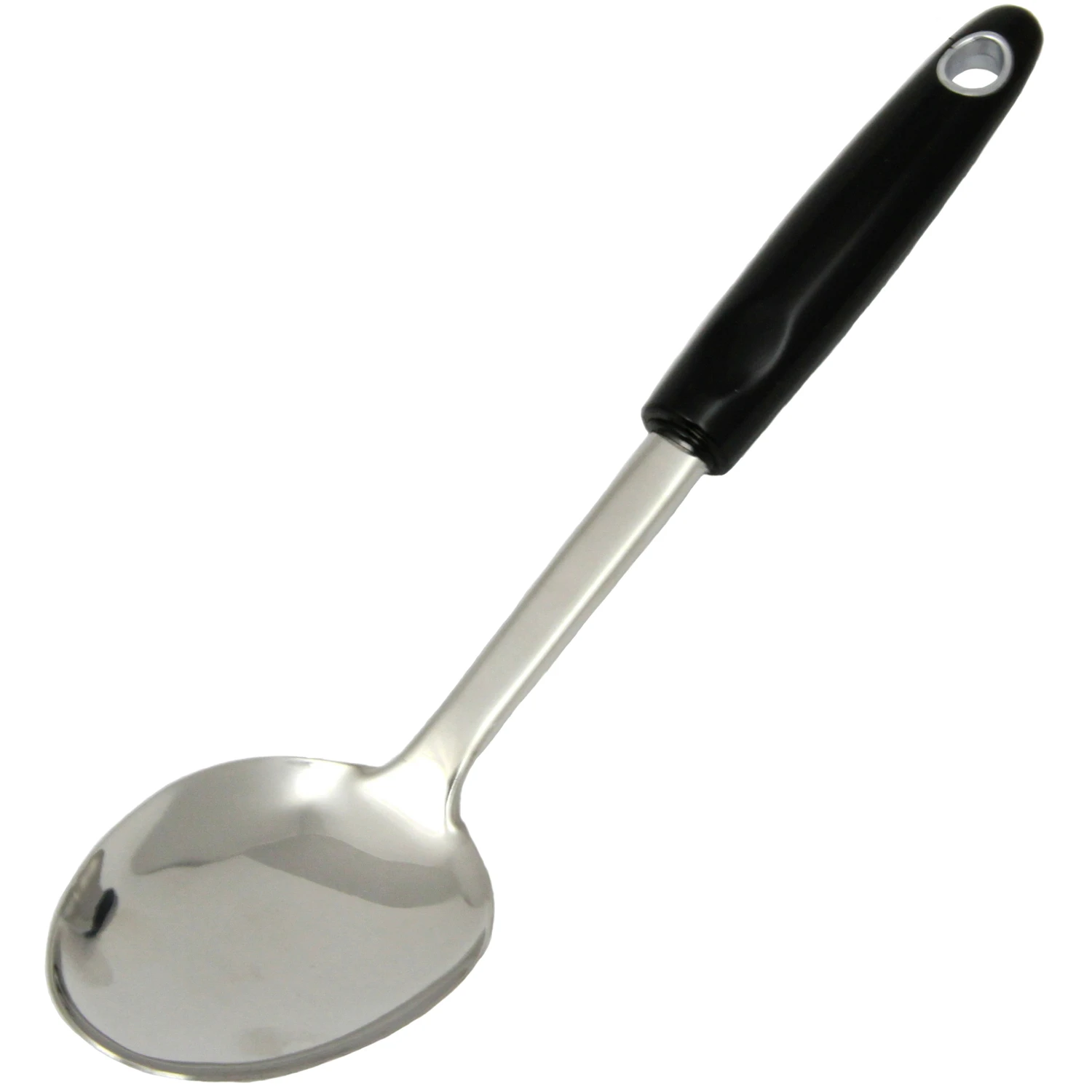 Chef Craft 12 In. & 13 In. Stainless Steel Basting Spoon, Black/silver, Case Of 24, 3 Pk
