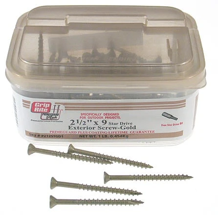 #9 X 3 In. Gold Star Bugle-head Wood Exterior Screw - 5 Lb. Box