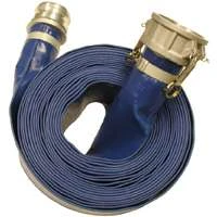 Pvc Discharge Hose Assembly, 3 Inch Id X 50 Feet, Coupled