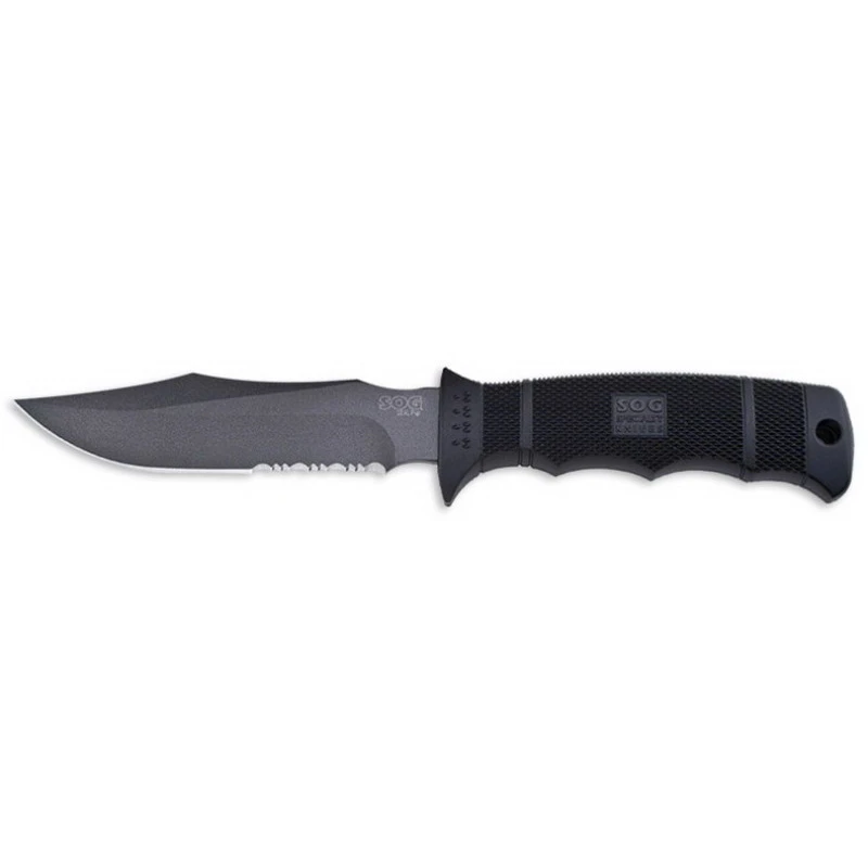 Sog M37-n Seal Pup Fixed Blade Knife 4.75" Aus-8 Steel With Nylon Sheath