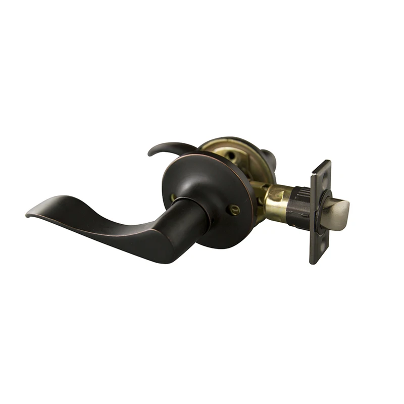 Stratford Oil Rubbed Bronze Passage Door Lever With Universal 6-way Latch