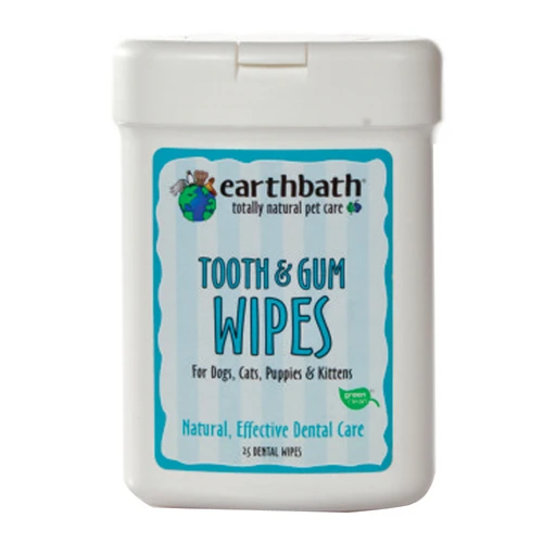 Earthbath Specialty Tooth and Gum Wipes 25 Count Package