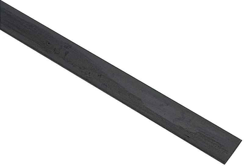 Plain Steel Solid Flat Bar, 1-1/4 x 48 x 1/8 In.