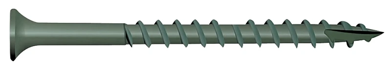 #9 X 3-inch Green Bugle Head Deck Screws With T25 Star Drive - 100 Count