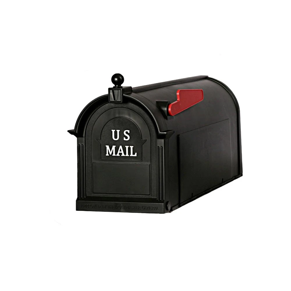 Ambrose Black Post Mount Mailbox