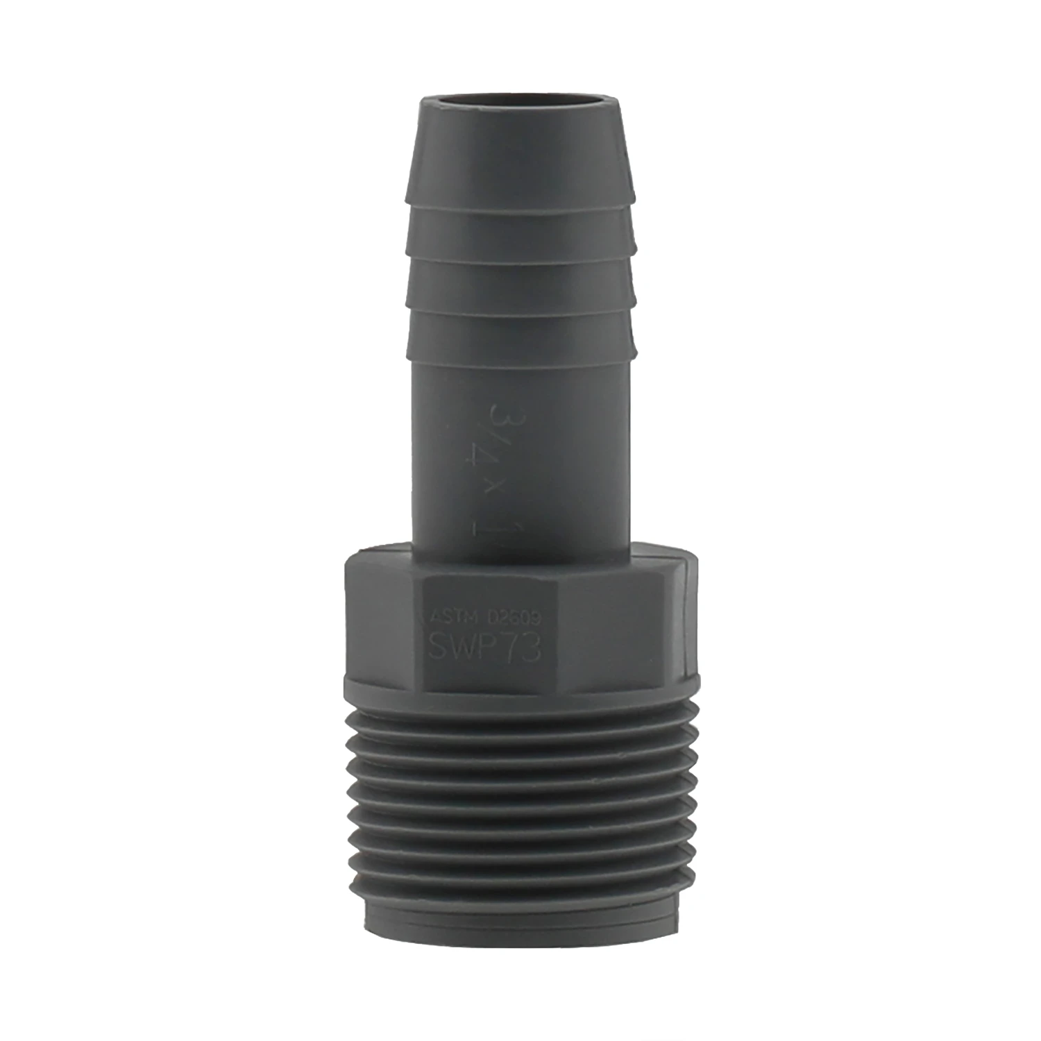Boshart UPPRA-1007 Pipe Adapter, 1 x 3/4 in, MIP x Insert, Polyethylene