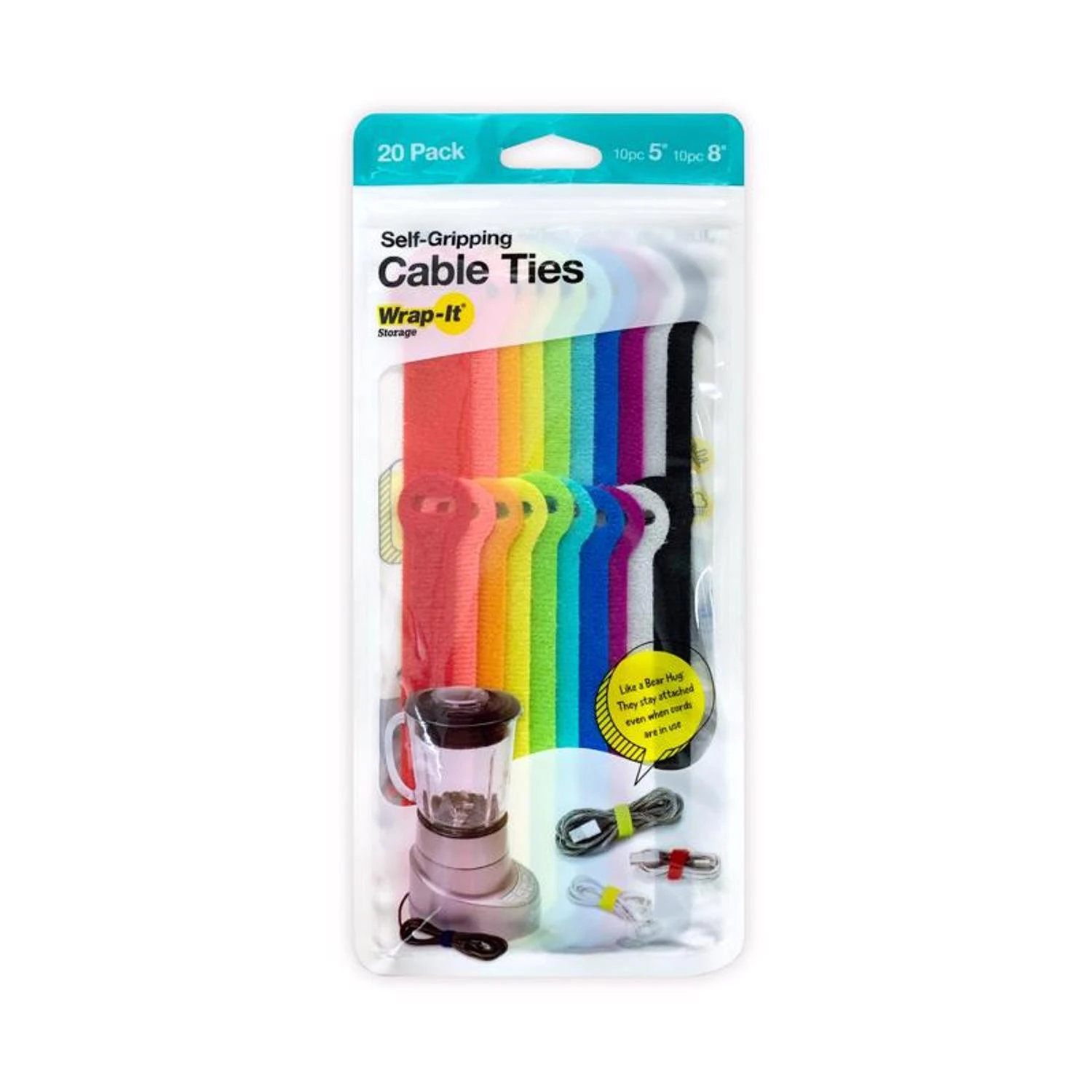 Wrap-It Storage 420-48MC Cable Tie, Nylon, Assorted