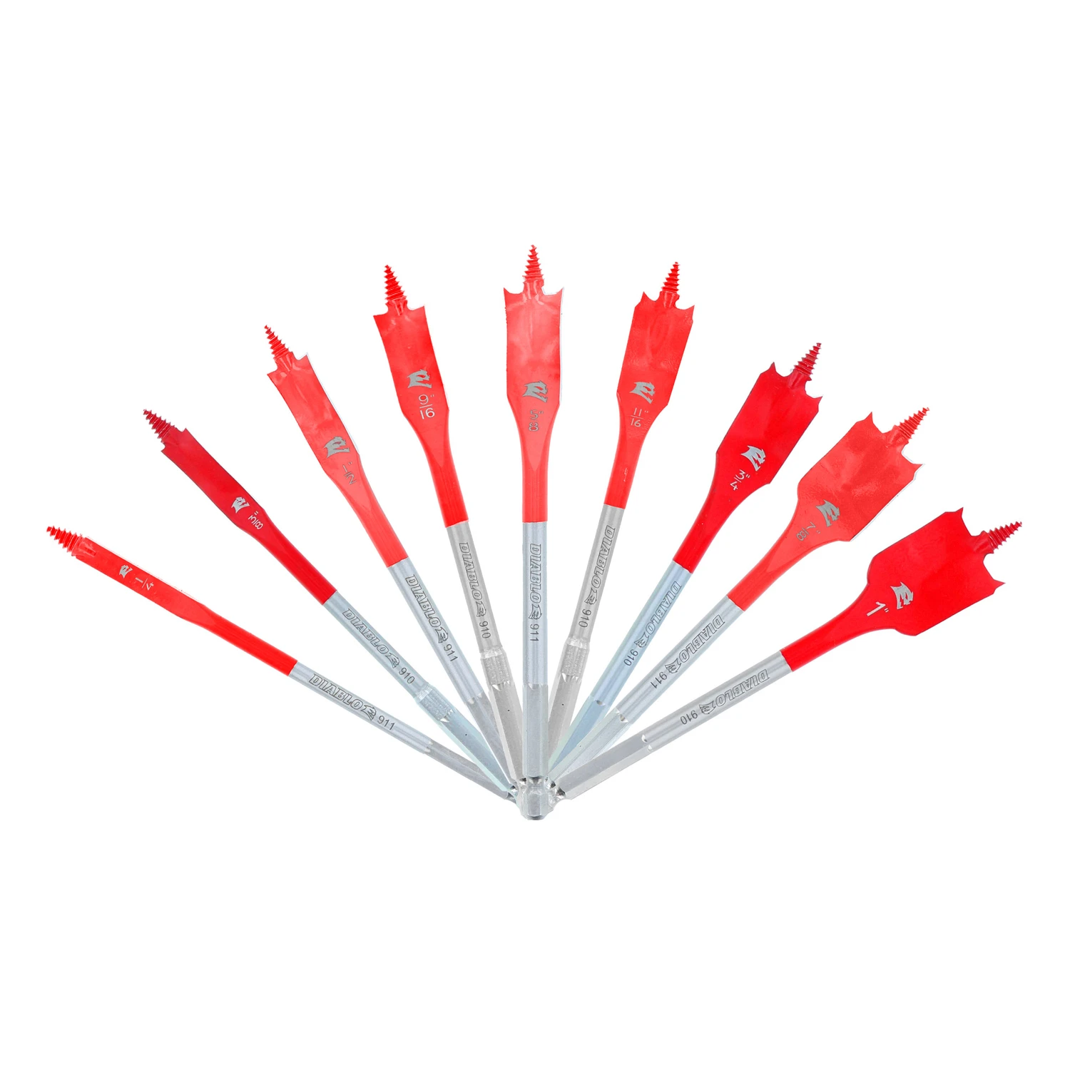 9-Pc. SPEEDemon Spade Drill Bit Set
