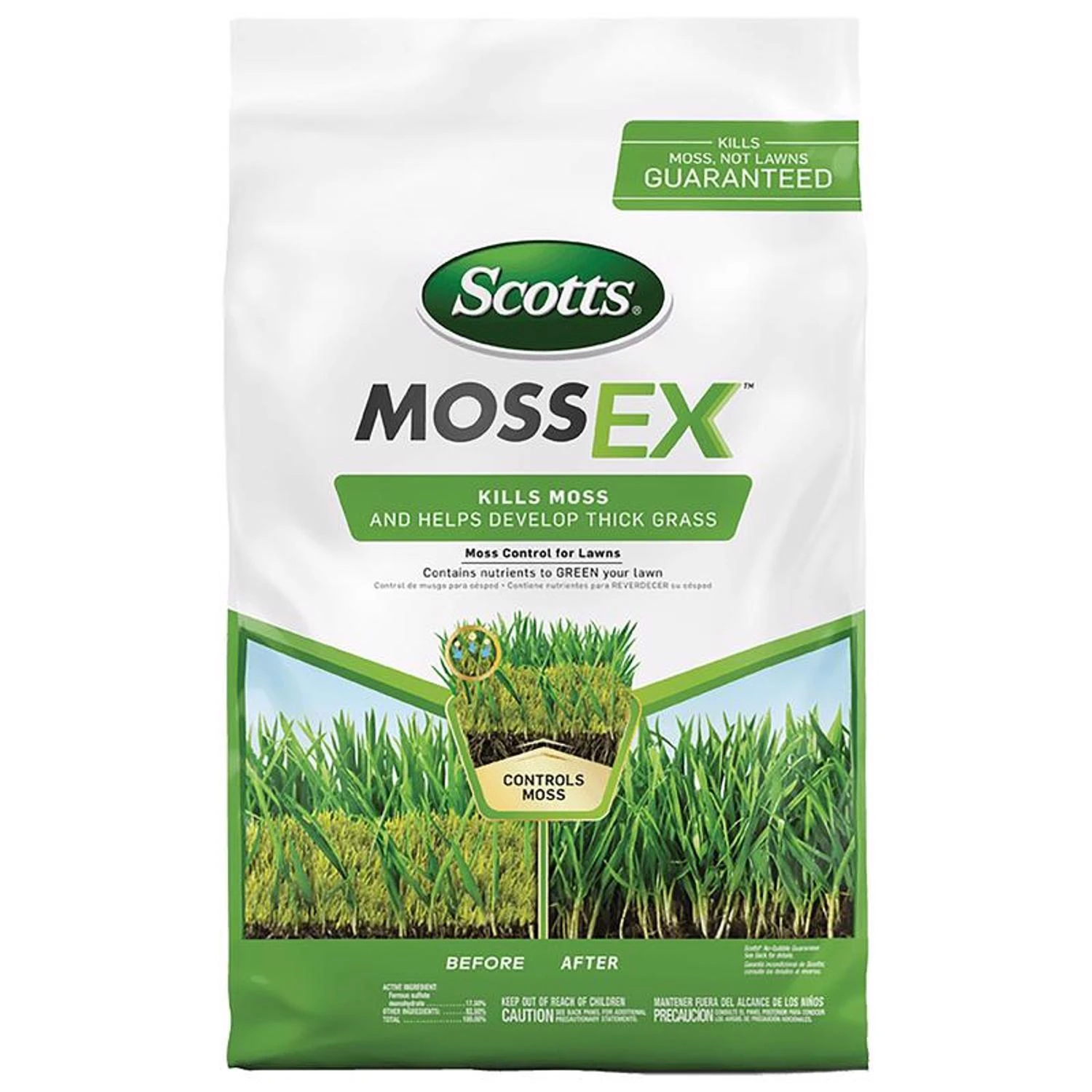 Scotts S09 MossEx Moss Killer For Lawns, 18.37 Lbs.