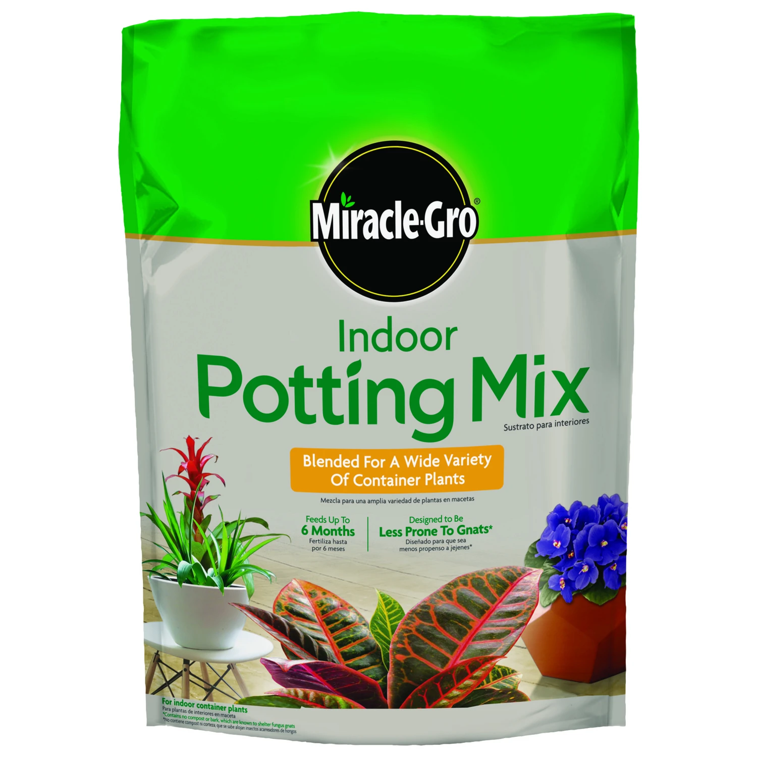 Indoor Potting Mix, 6 Quart Container, Premium Soil Blend for Houseplants