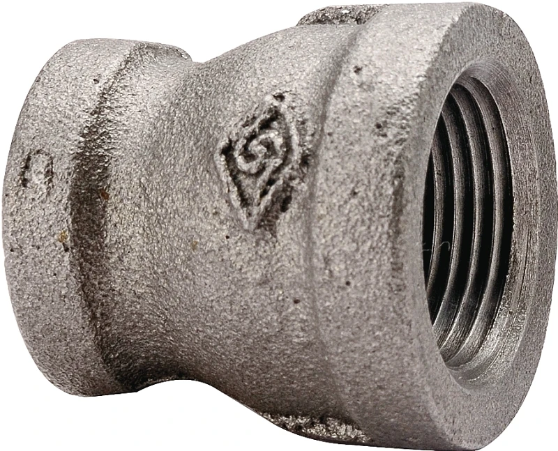 1-1/2 X 1-1/4 Inch Black Malleable Iron Reducing Coupling, Model B240 40x32