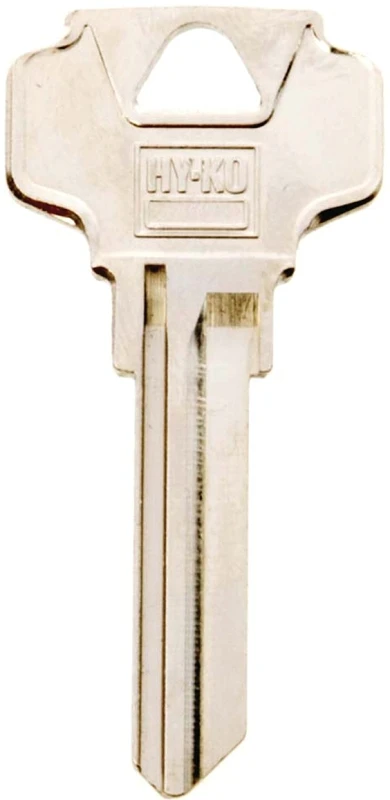 Hy-ko De8 Dexter Key Blank, Brass, Nickel Plated, Model 11010de8, Pack Of 10