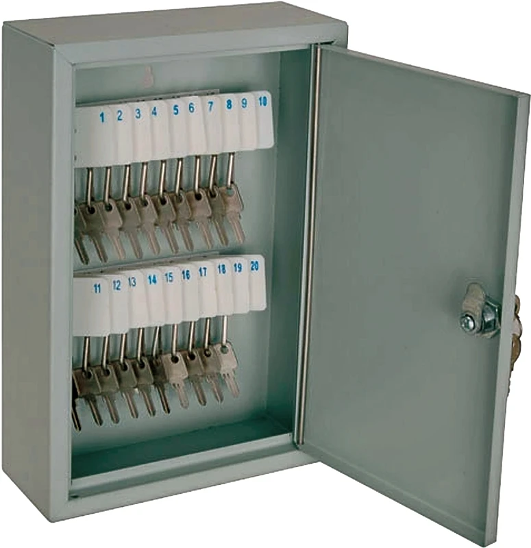 Mintcraft Ts821 Key Box - 20 Key Capacity, 11.81 X 7.87 X 3.15 Inches