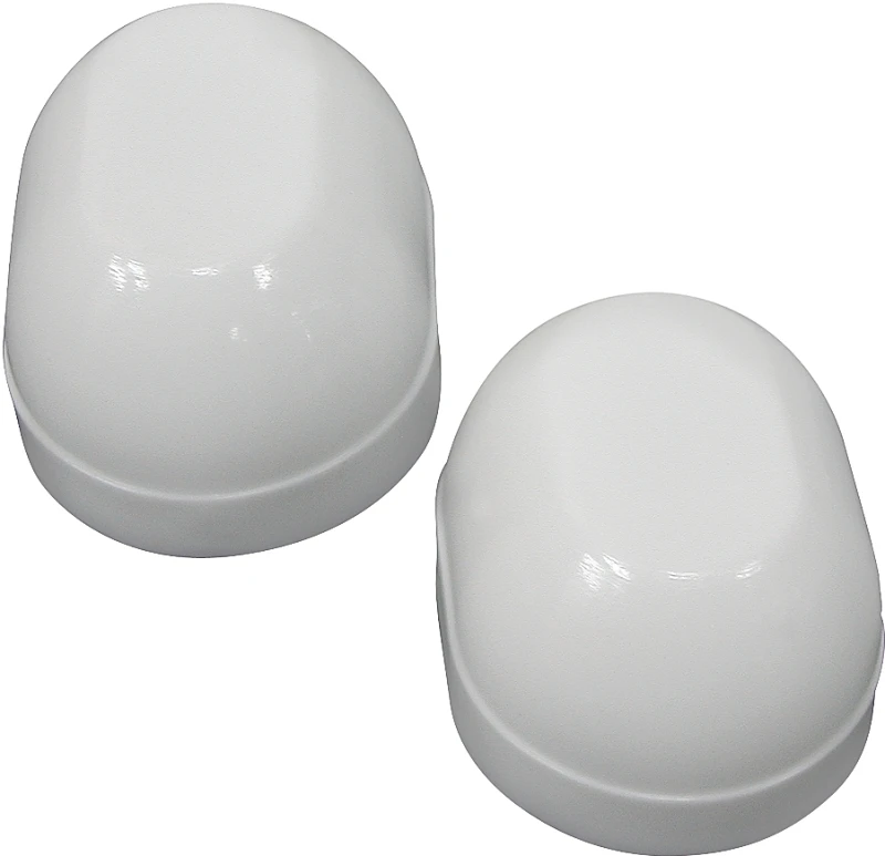 Oval Toilet Bolt Cap, 2-piece Set, White, Model Pmb-476