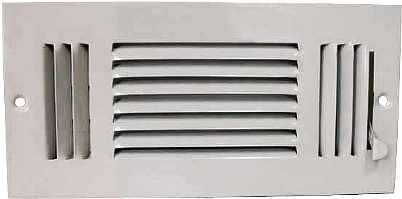 Sw03-10x4 3-way Sidewall Register, 10 X 4 Inches, Steel, White